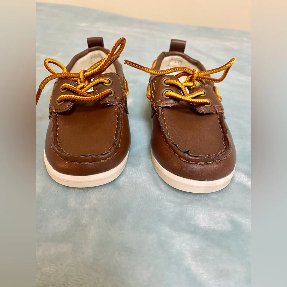 Baby GAP Boys Brown Boat Shoe Sneaker Loafer Size 5